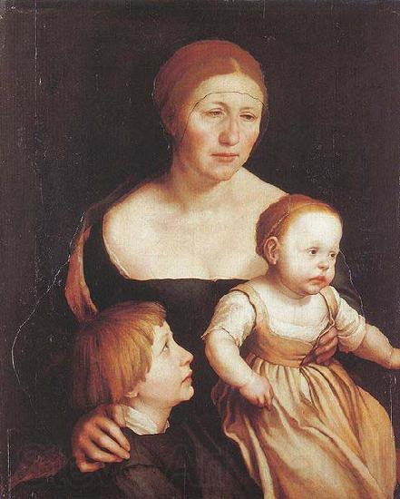 Hans holbein the younger The Artist Family Norge oil painting art